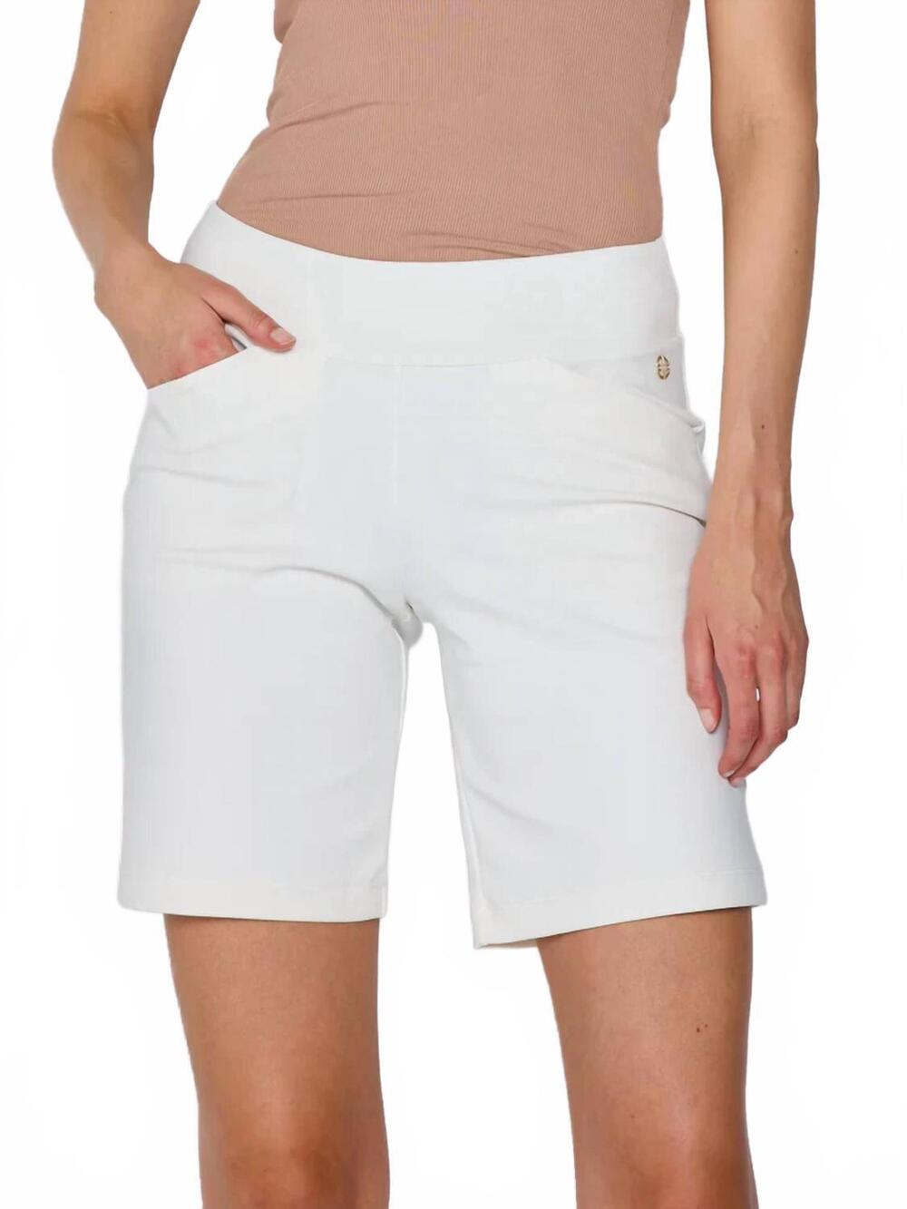 NEW G LIFESTYLE golf short in white
